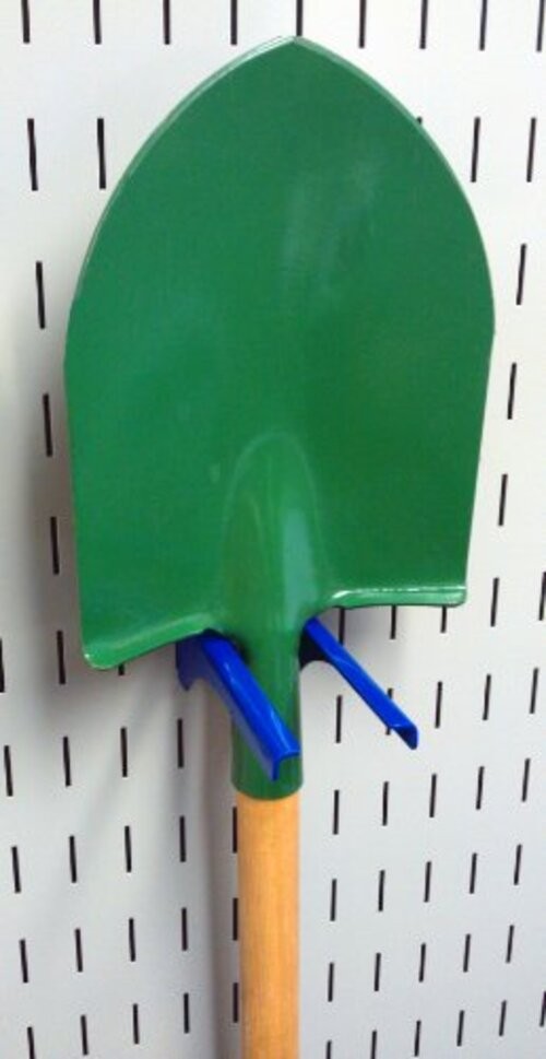 2in Slotted Metal Pegboard Hook, Heavy Duty, Rust 1 Count (Pack of 1) Blue