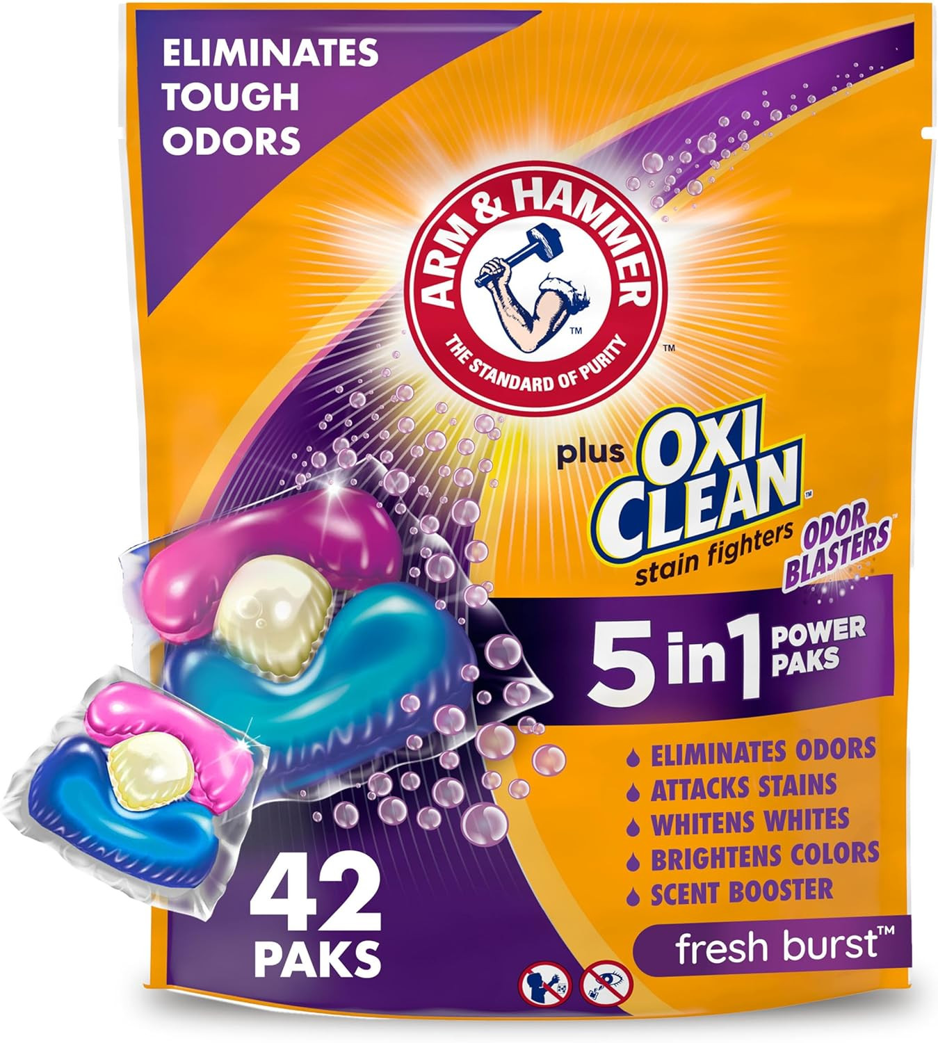 plus Oxiclean with Odor Blasters Concentrated Laundry Detergent, 5-In-1 Laundry