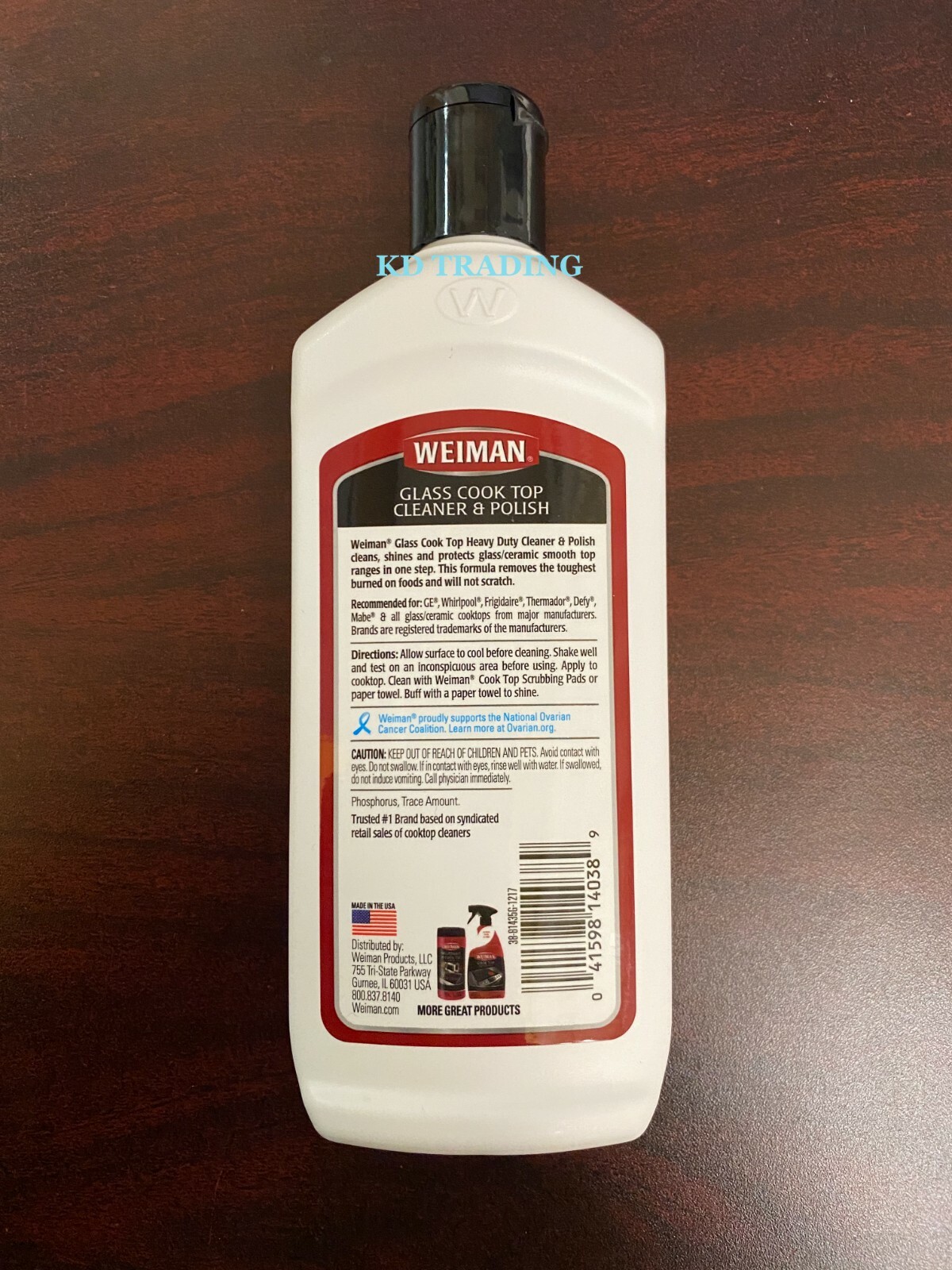WEIMAN GLASS COOK TOP Heavy Duty CLEANER & POLISH Clean Shine Protect RANGE TOP