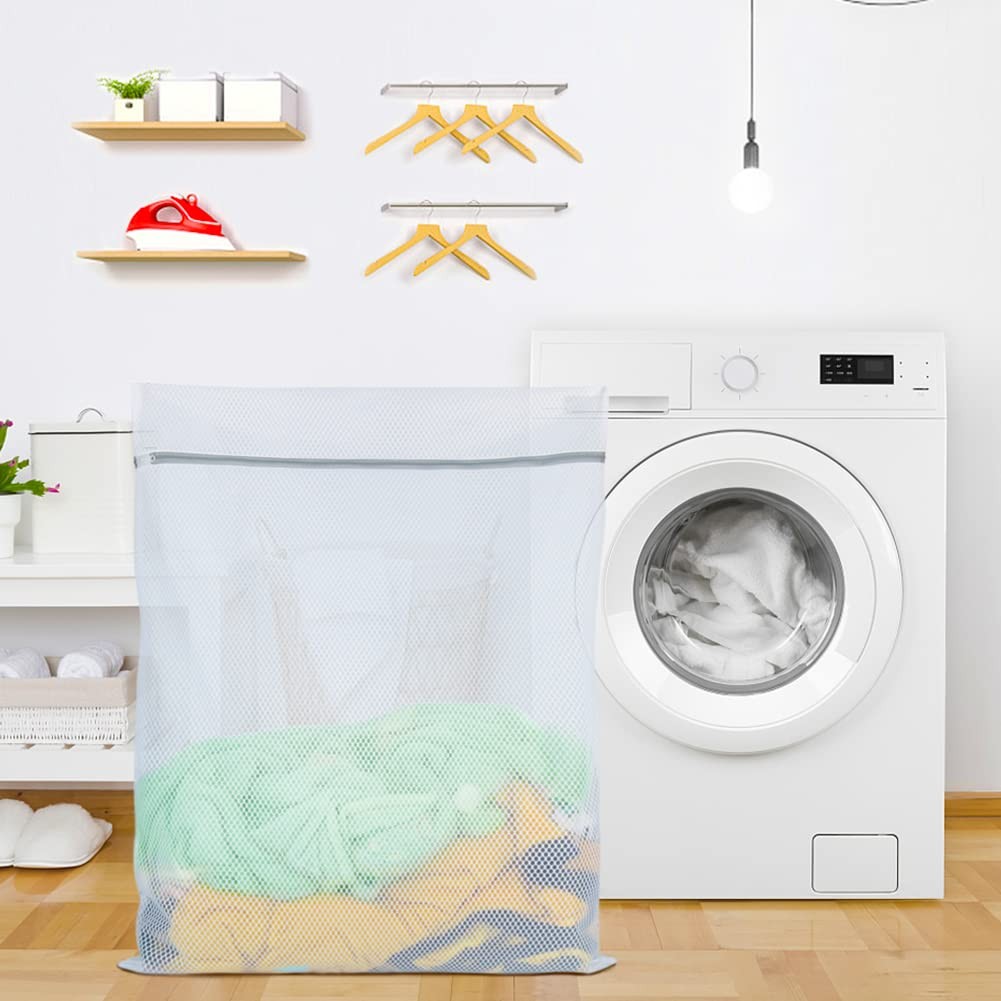 Vivifying Extra Large Mesh Laundry Bag, 2 Pack XXL Oversize Honeycomb Mesh Wash
