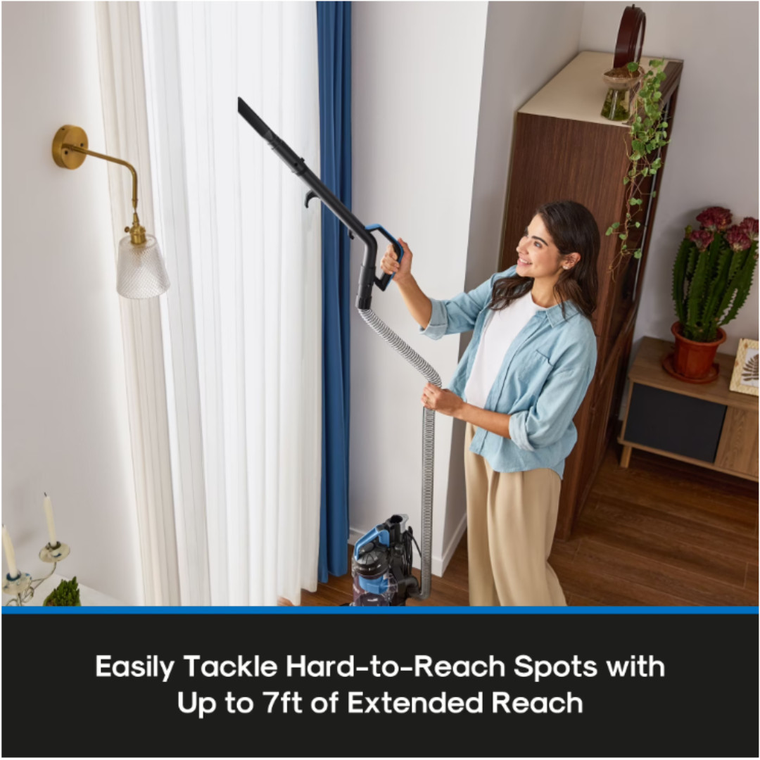Mainstays Lightweight Bagless Upright Vacuum Cleaner with Brush and Crevice Tool