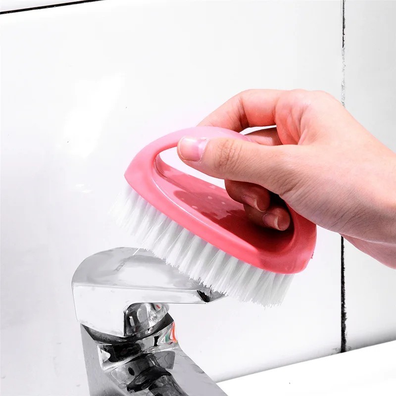 Small Scrub Brush,Heavy Duty Stiff Nylon Bristles Cleaning Brush,Durable