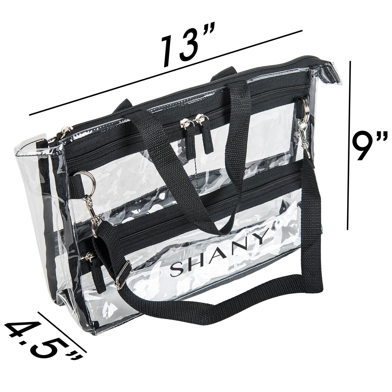 SHANY The Game Changer Travel Bag- 13.5×9.5×1.75 Inch (Pack of 1), BLACK