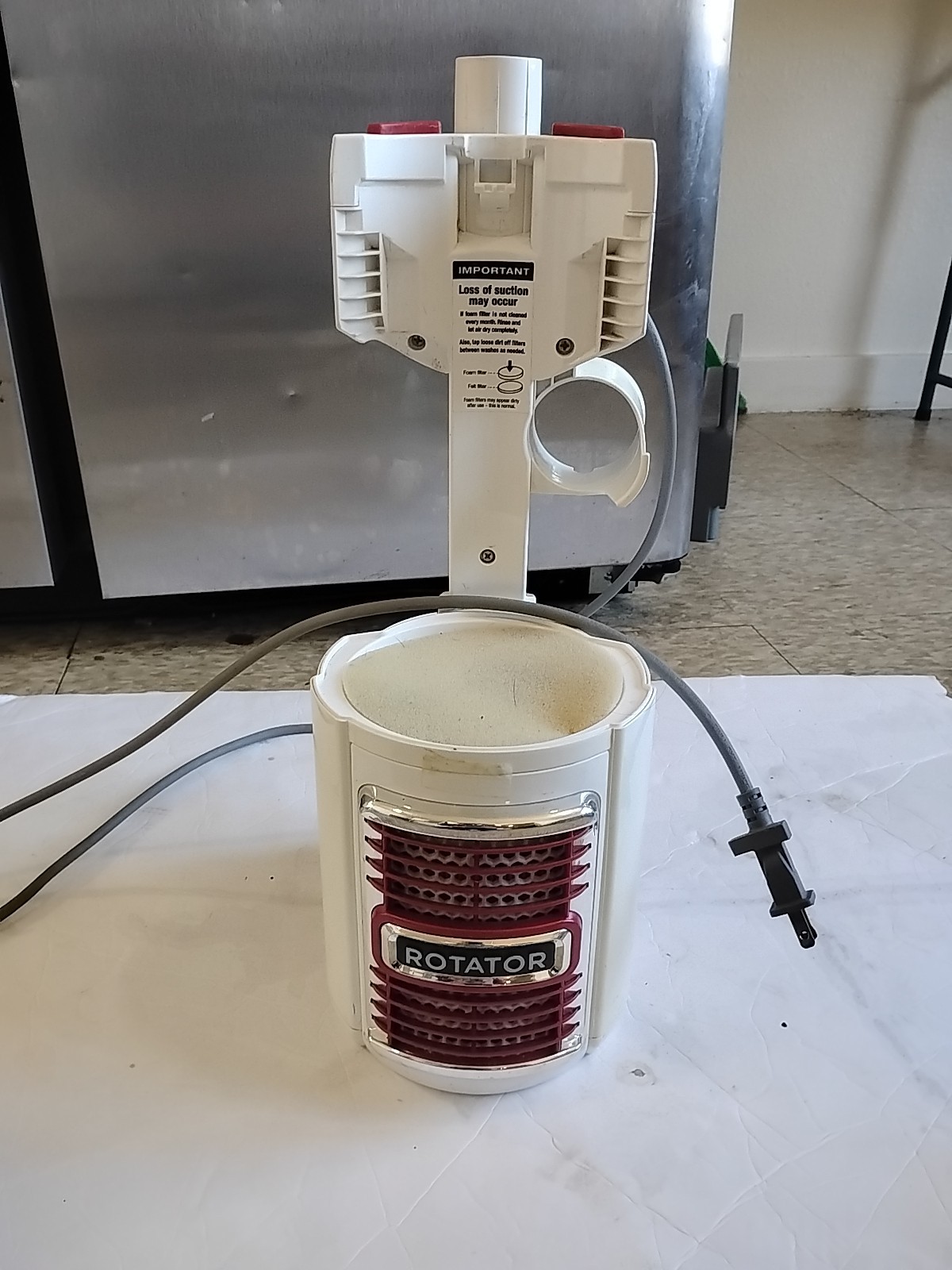 Shark Rotator NV341 Main Motor Pod Body w/ Power Cord White Red Slim-Light NV342