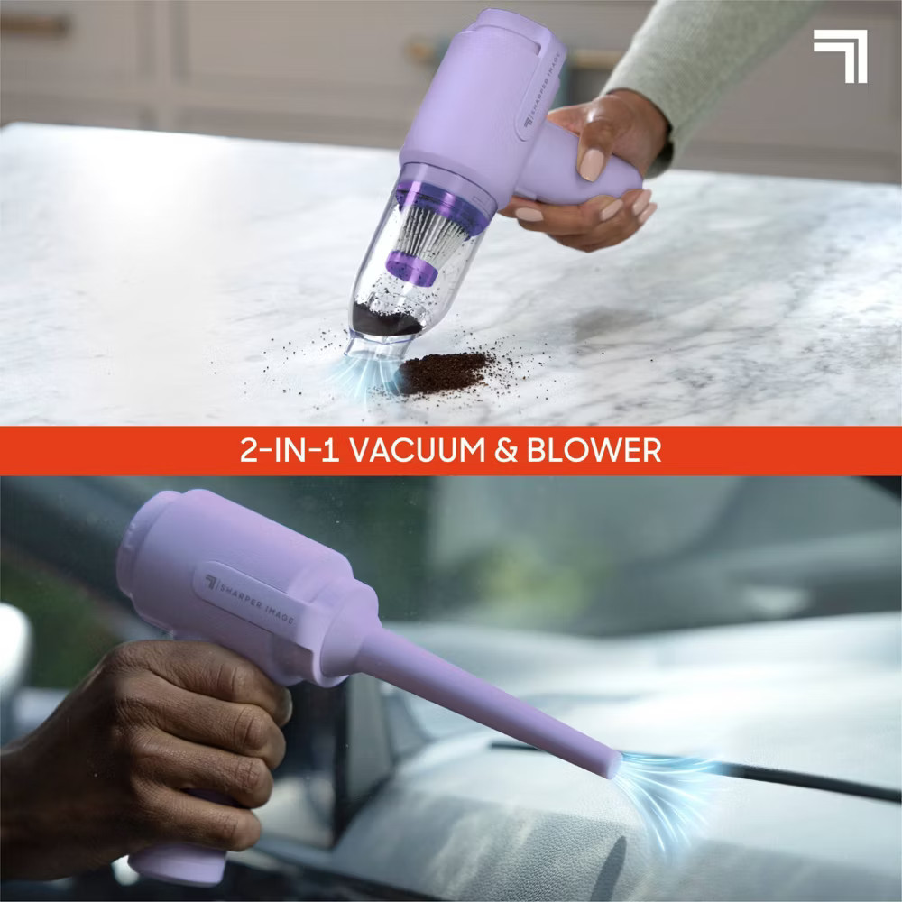 Sharper Image Cordless Handheld Vacuum and Blower Purple