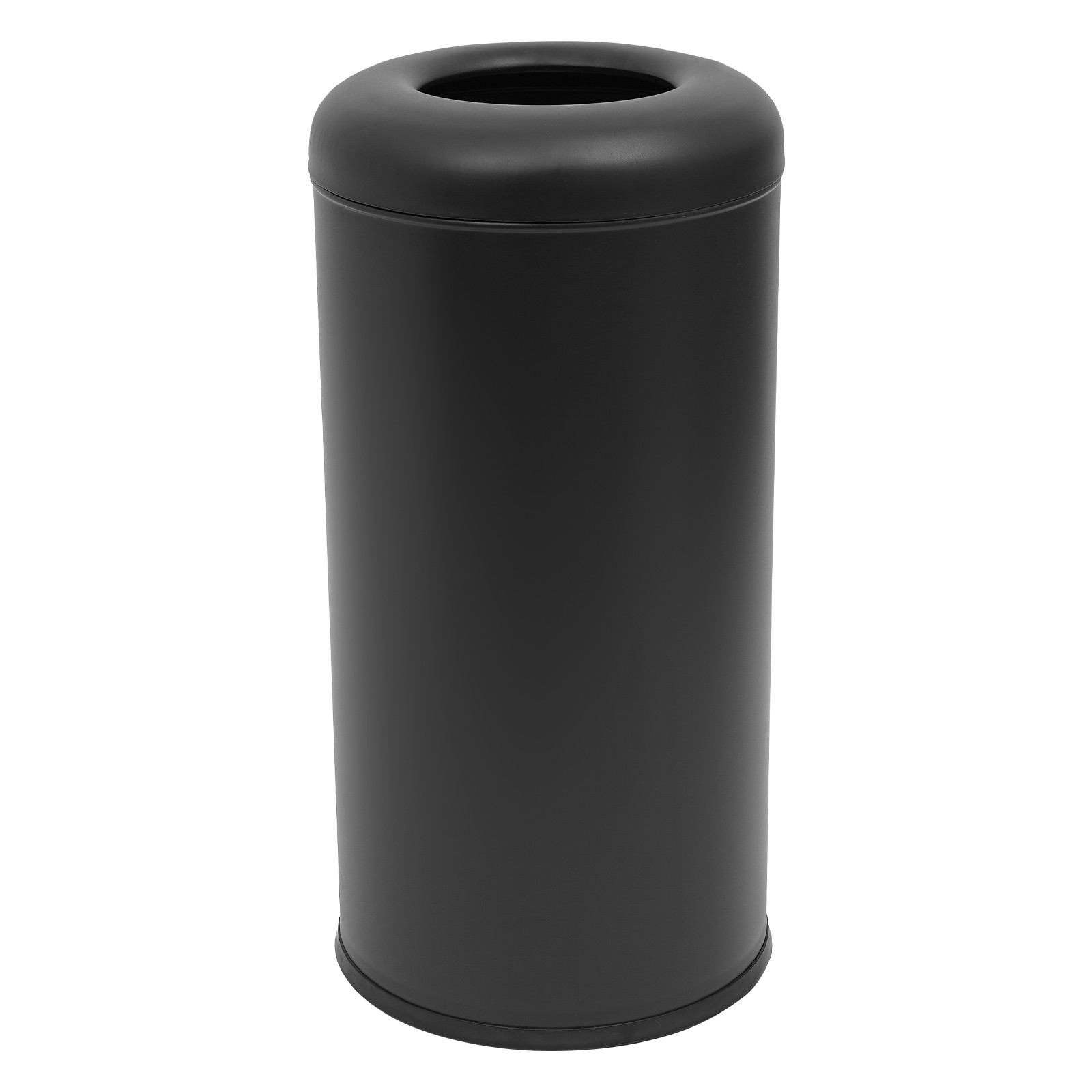 Cylindrical,Open-Top Rubbish Bin,Industrial Waste Container,Commercial Trash Can