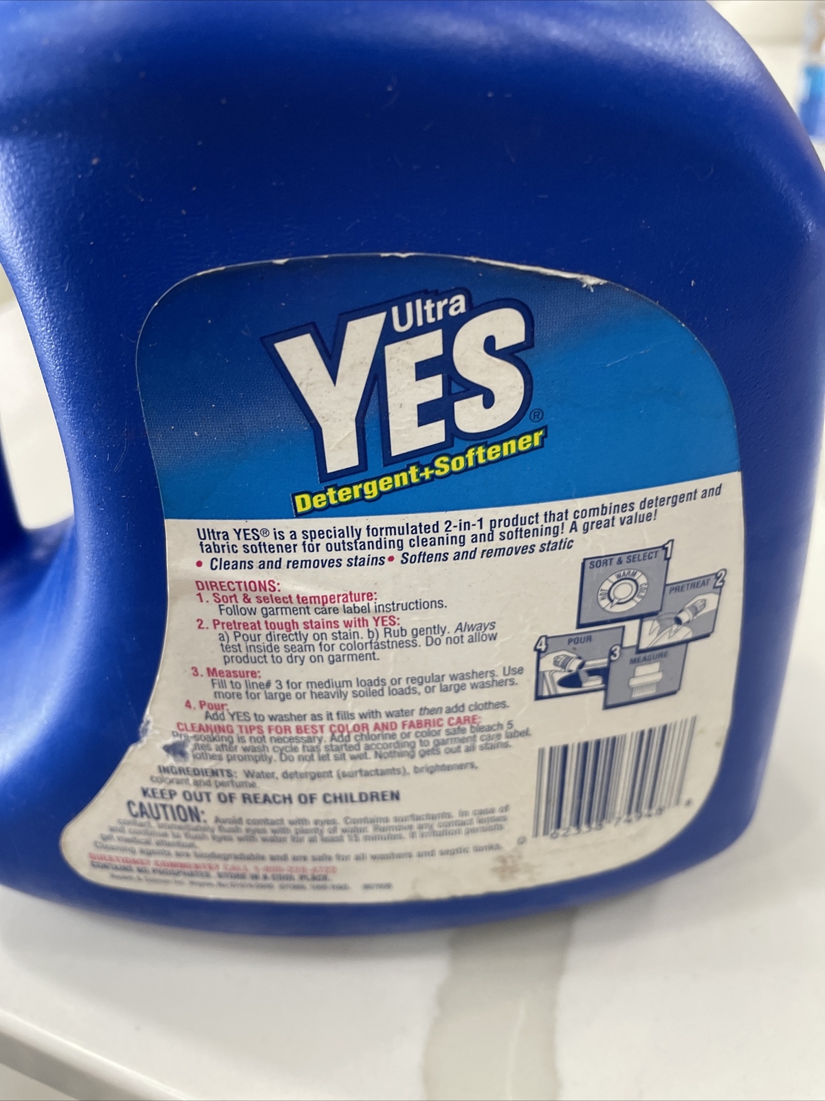 Vintage Ultra Yes Detergent Softener 100 Oz 2.96L