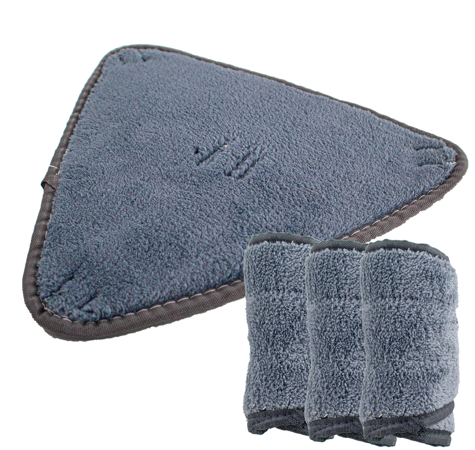 4 Mop Pads For 360 Adjustable Cleaning Mop Triangle Wet Dry Self Wringing Mop