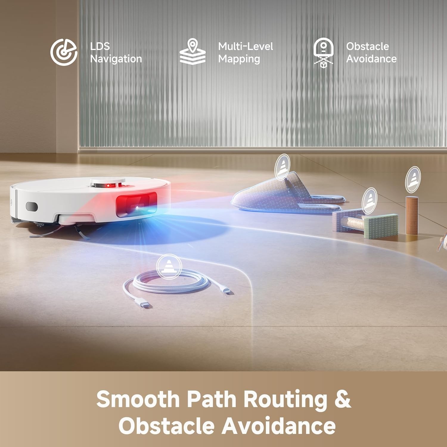 DREAME D20 Pro Plus Robot Vacuum, 13,000Pa Suction, DuoBrush for Pet Hair
