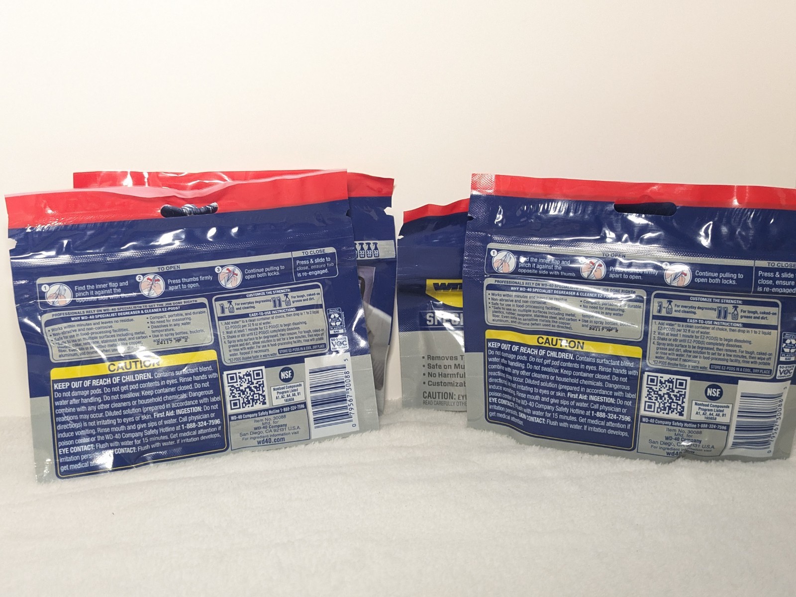 4 PACKS OF WD-40 DEGREASER & CLEANER PODS EZ PODS 20 TOTAL PODS