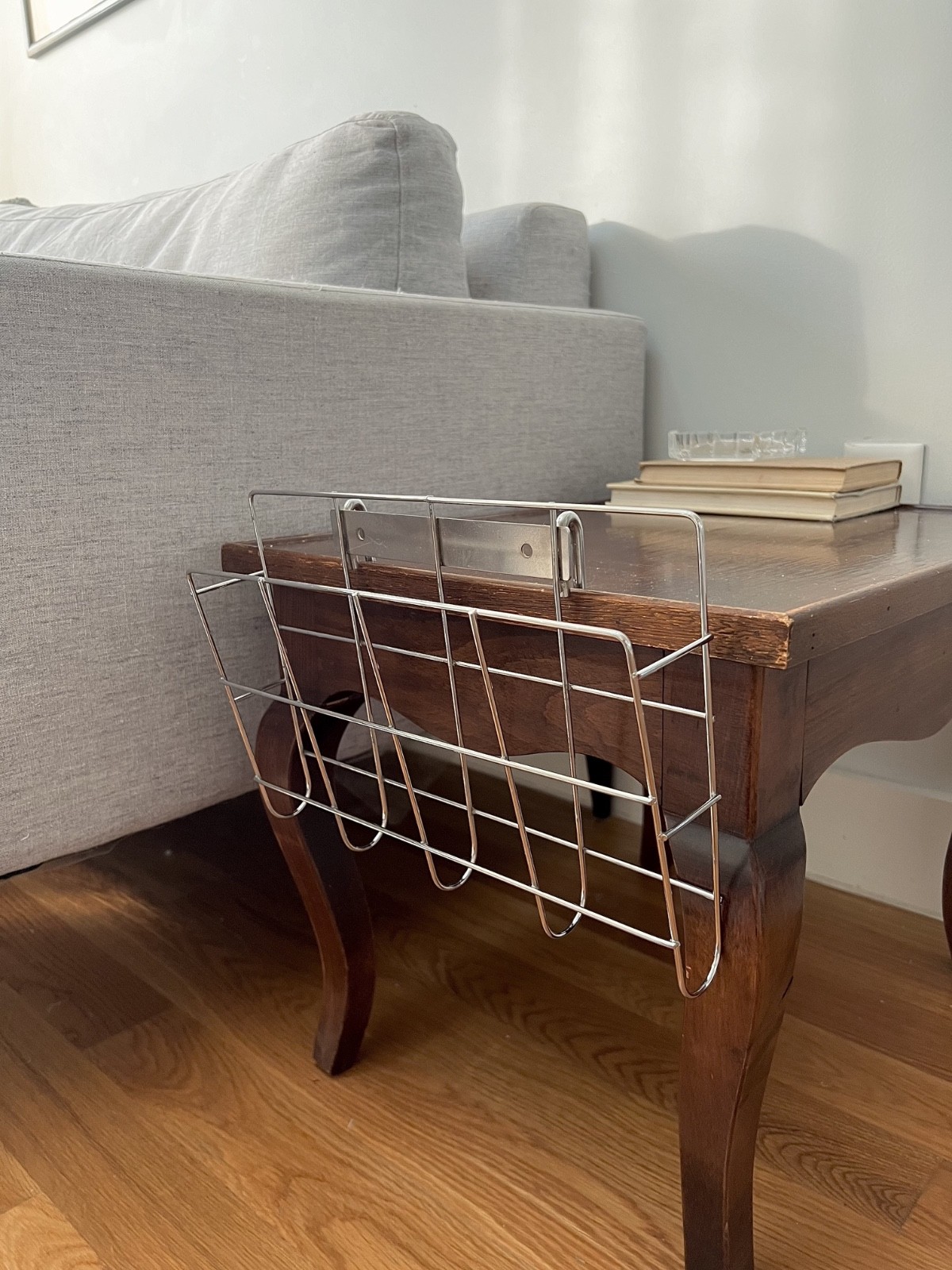 Chrome Wire Magazine Rack