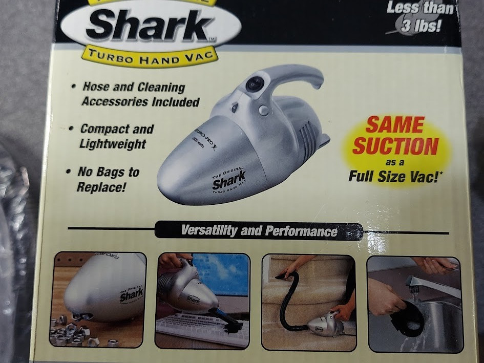 SHARK Turbo Hand Vac with 3 Extra Filters I Added in the Box