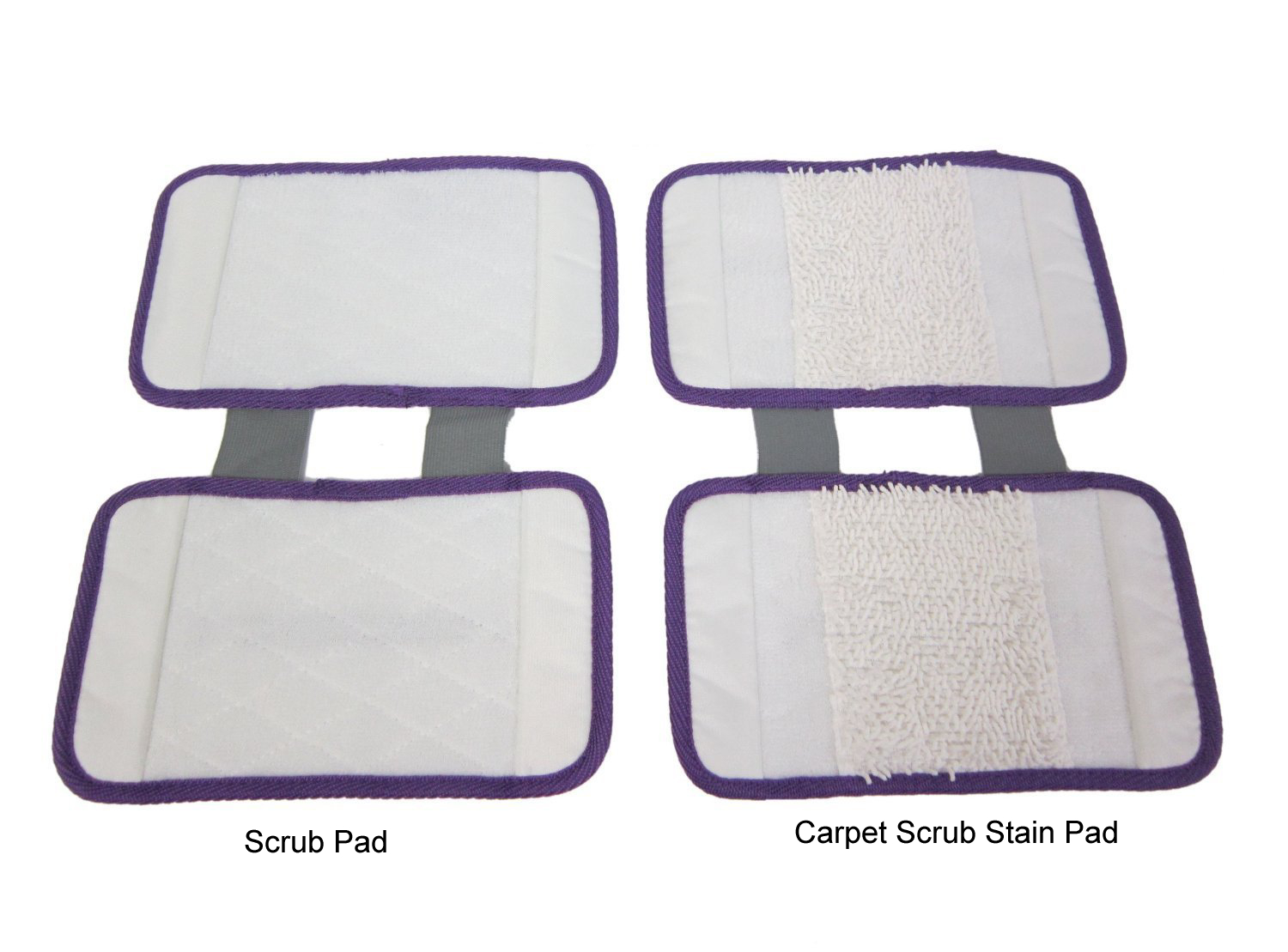 4 Replacement Carpet Cleaning Hard Floor Pad Scrub for Shark Sonic Duo KD450W