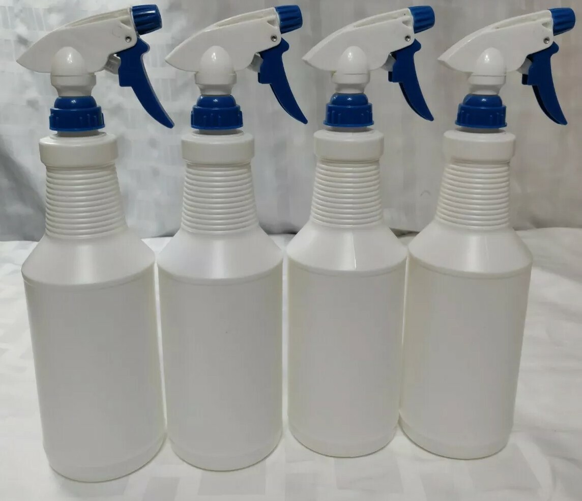 32oz Plastic Spray Bottles Empty And Reusable For Cleaning Solutions Water Auto