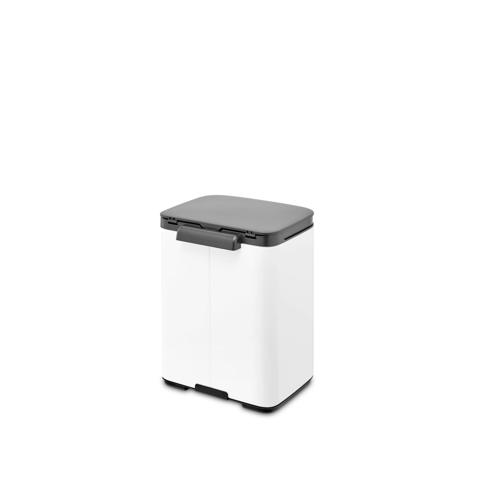 Brabantia Bo XS Lift Open Trash Can | 1.1 Gal / 4L | White | Wall-Mountable