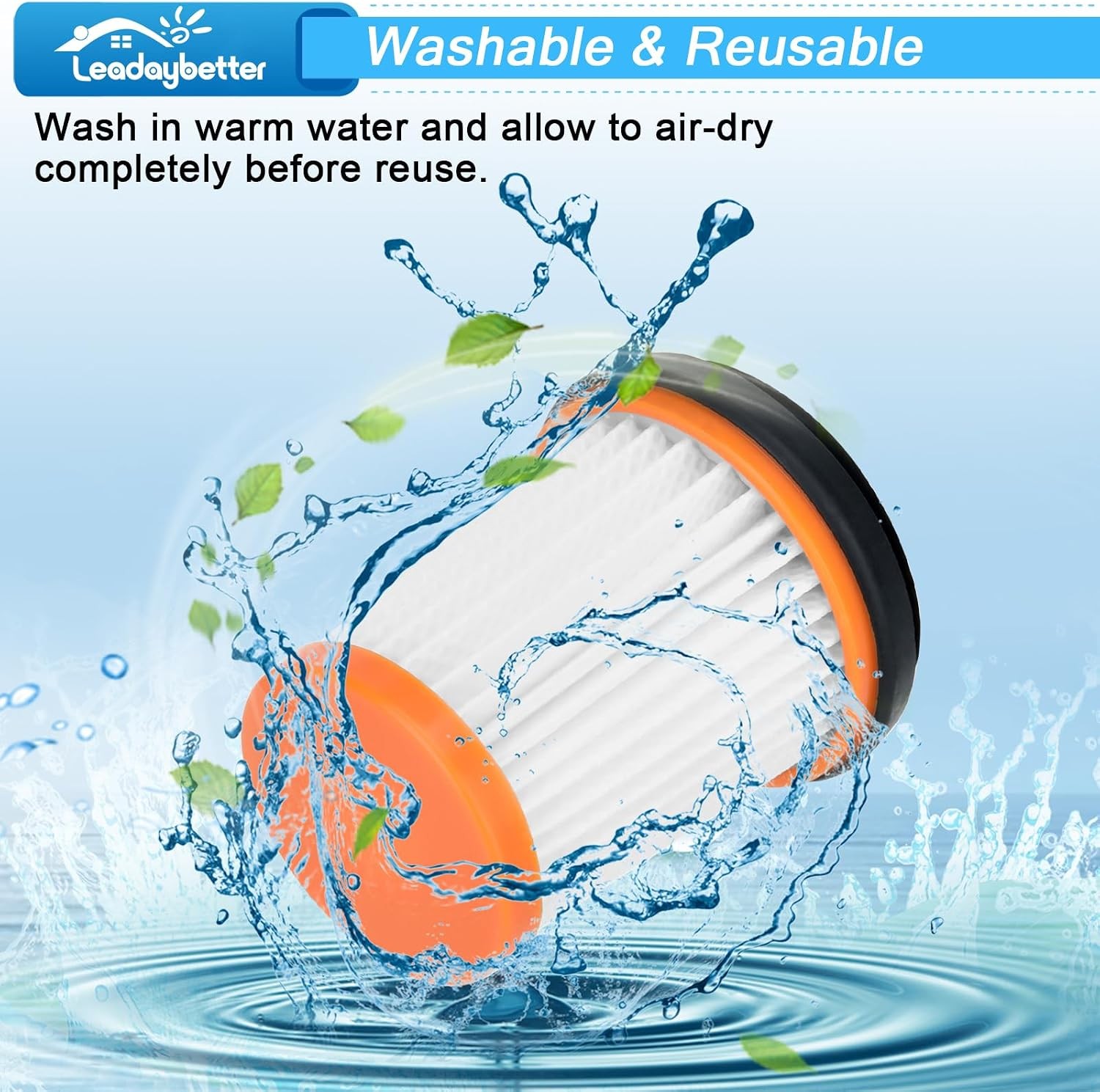 8 Pack Wandvac Filter Replacement for Shark ION W1 Compatible with S87 WV200