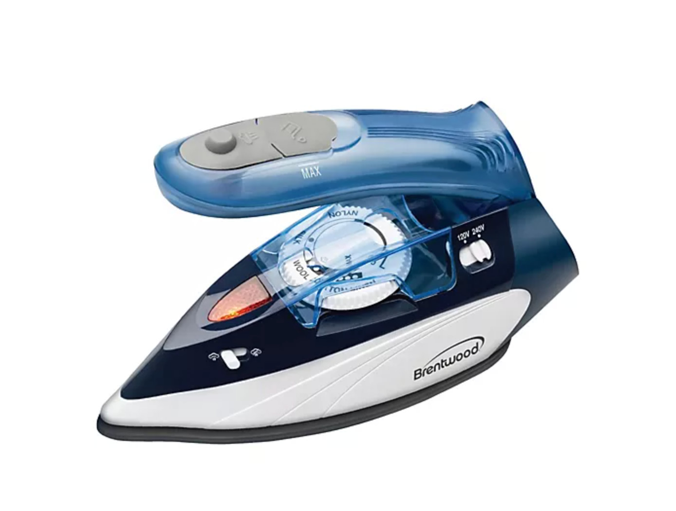 Brentwood Appliances Dual-Voltage Nonstick Travel Steam Iron