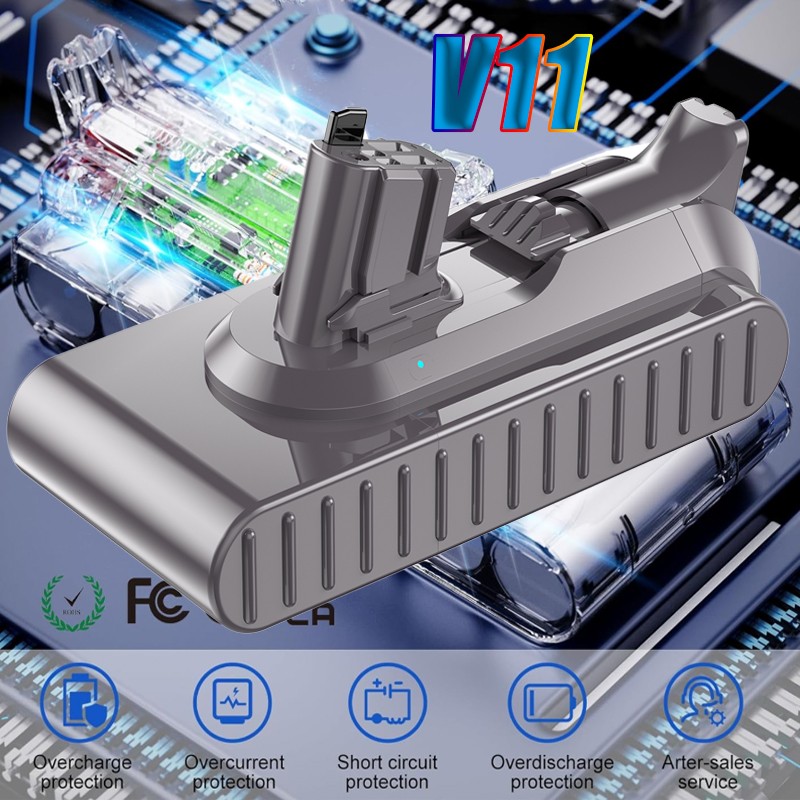 8.0Ah V11 Battery Replacement for Dyson V11/Outsize/Animal Click-in Type PACK