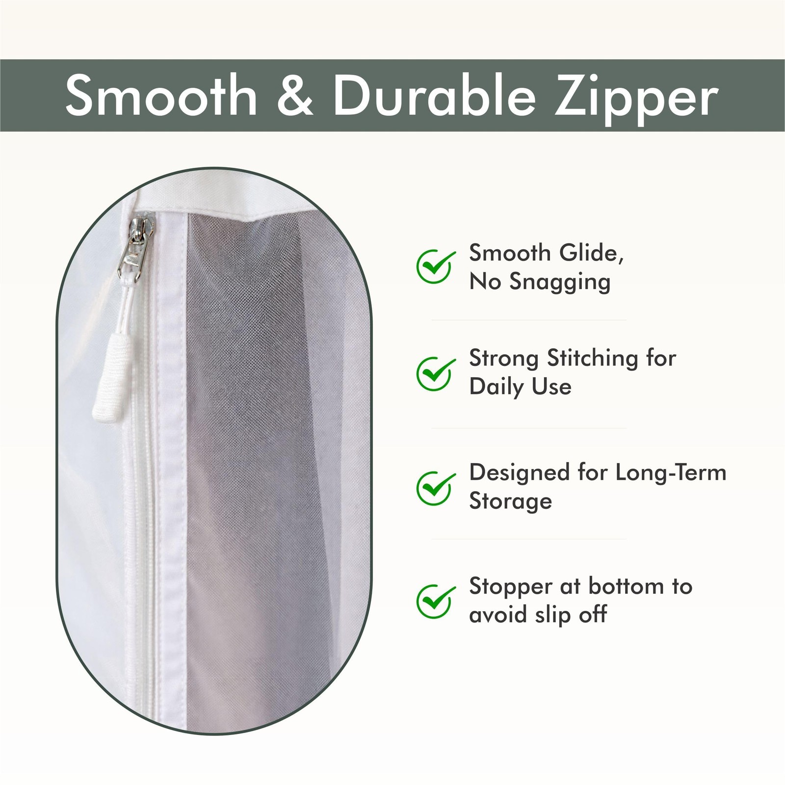 Premium Garment Bag for Hanging Clothes – Breathable Cotton Suit Bag for Clos…