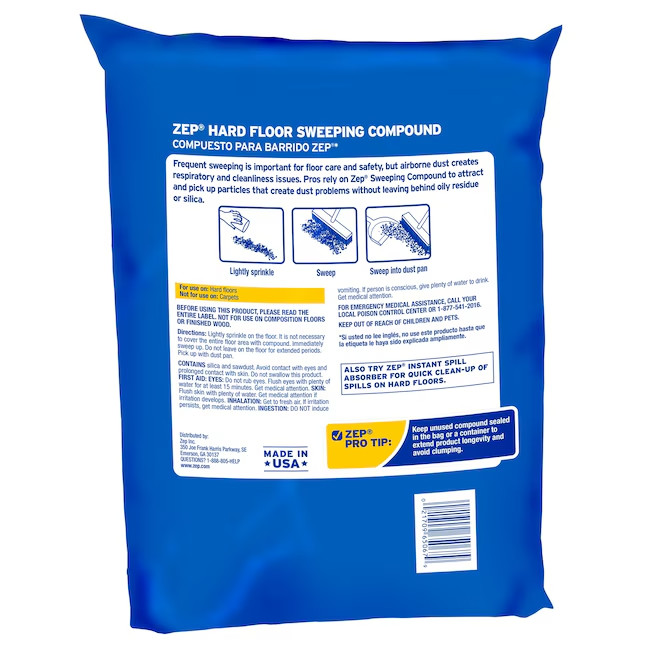 Zep 50-lb Floor Hard Floor Sweeping Compound Dust Control Industrial Cleaner