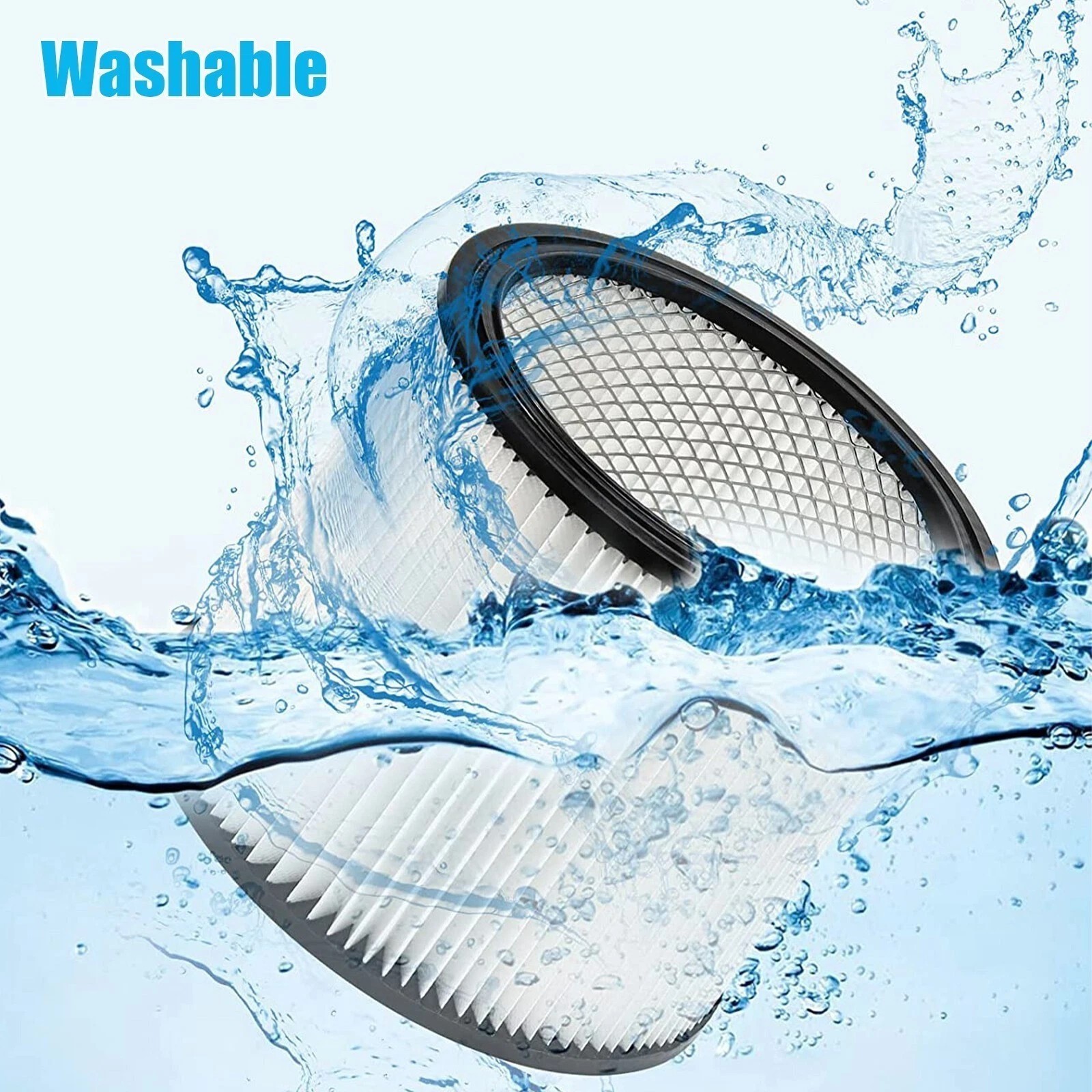 Wet/Dry Cartridge Filter for Shop-Vac Vacuum Cleaner Accessories 90304 Washable