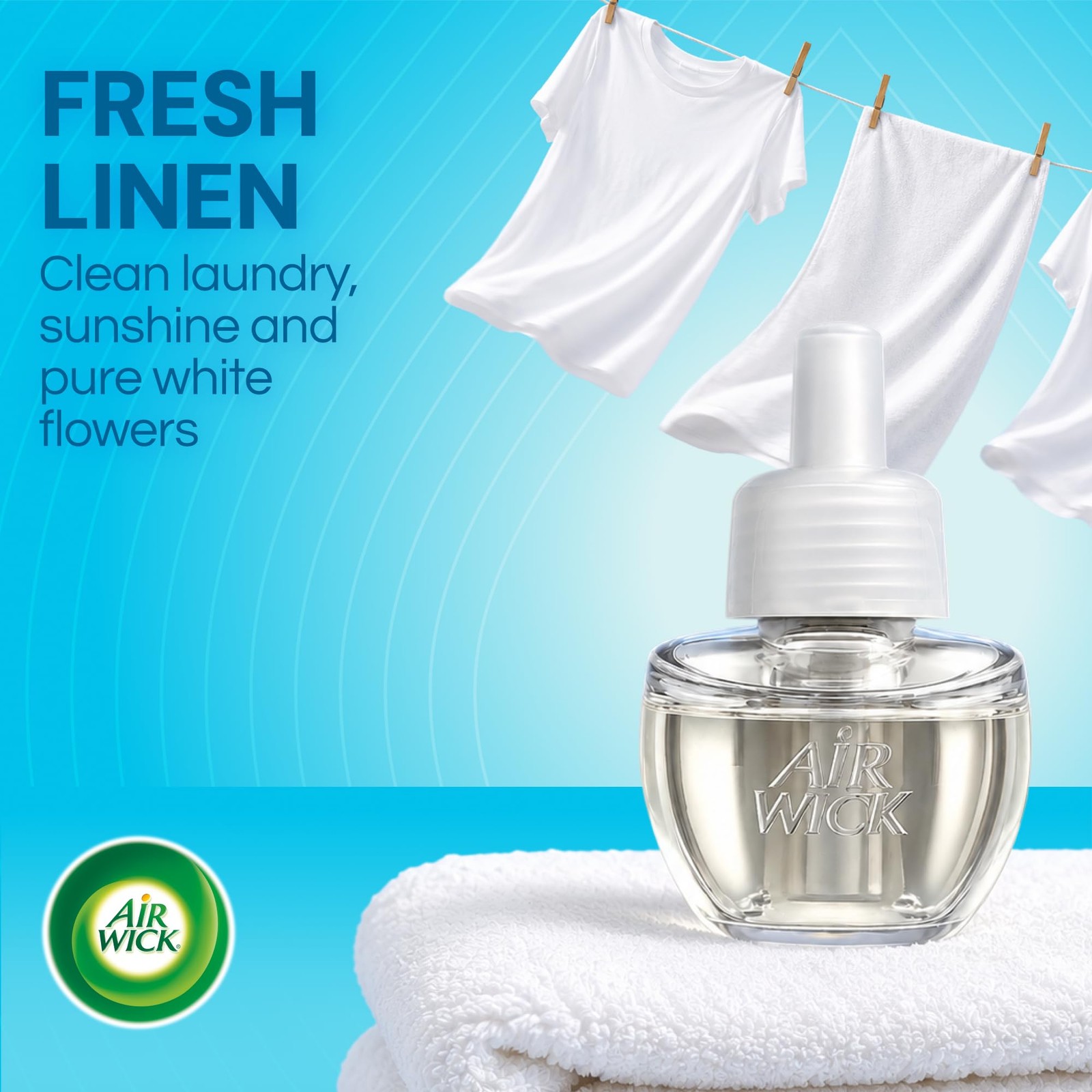 Air Wick Plug-In Scented Oil Refills, 10 1 Count (Pack of 10), Transparent
