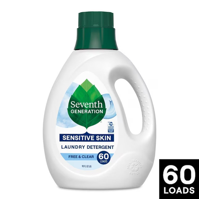 Seventh Generation Free and Clear HE Laundry Detergent 60 Loads 90 -fl oz