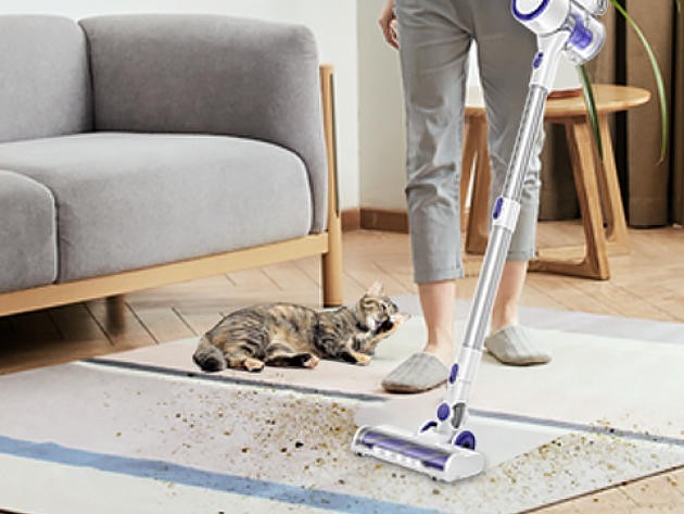 Cordless Vacuum Cleaner 20000Pa Powerful Suction Stick Lightweight 30Mins Runtim