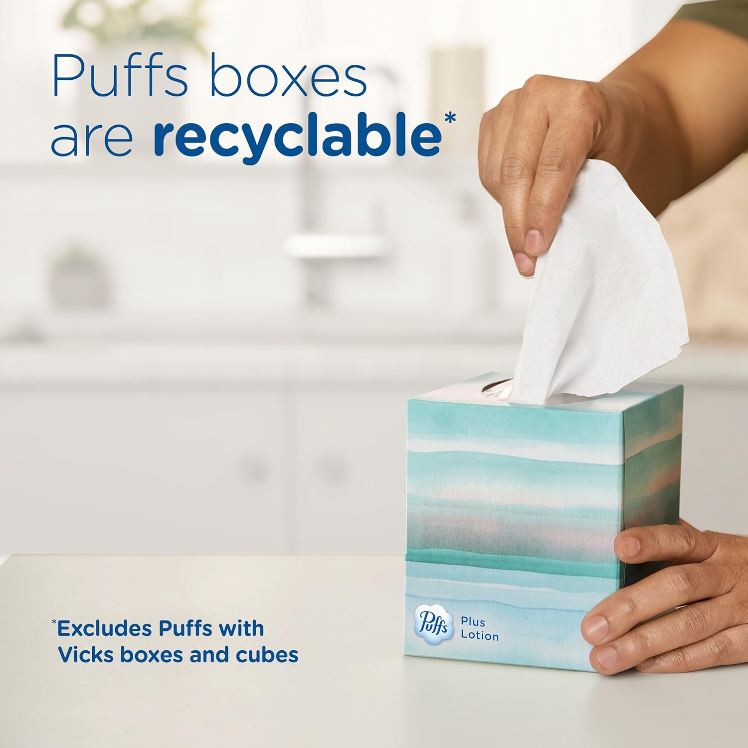 Ultra Soft Non-Lotion Tissues, 10 Cubes, 56 Tissues per Box