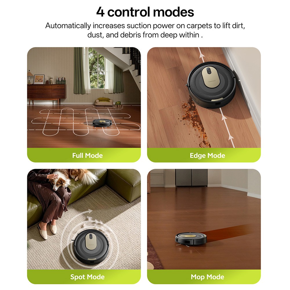 Vactidy W8 Robot Vacuum and Mop 5000Pa Suction,150-Min Runtime,App/Voice Control