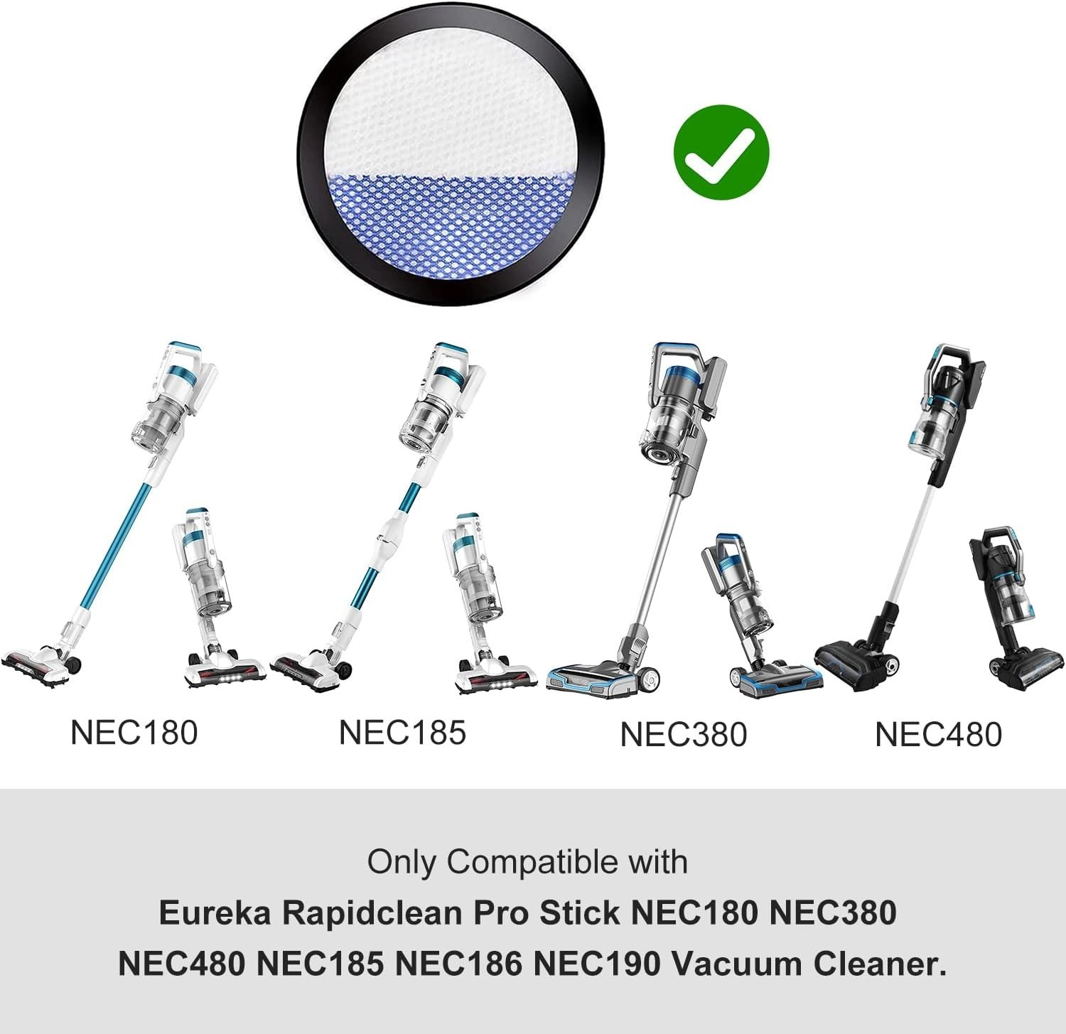 4 Pack Genuine Filters for Eureka Rapidclean Pro Vacuum – Superior Air Quality