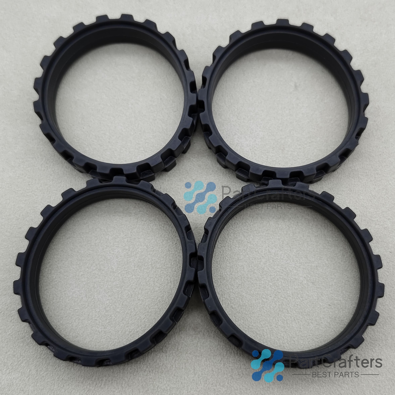 4X Soft Silicone Tires For IROBOT ROOMBA Series 500 600 800 900 Great Adhesion