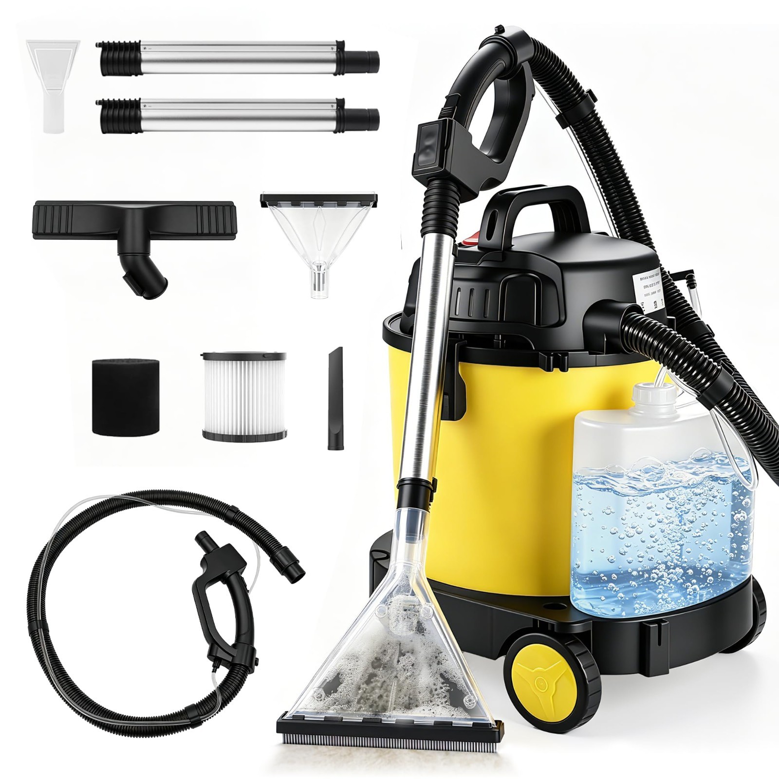 Vacmaster 6 Gallon 5.5HP Wet Dry Car Vacuum Cleaner Upholstery Shampoo 5-IN-1