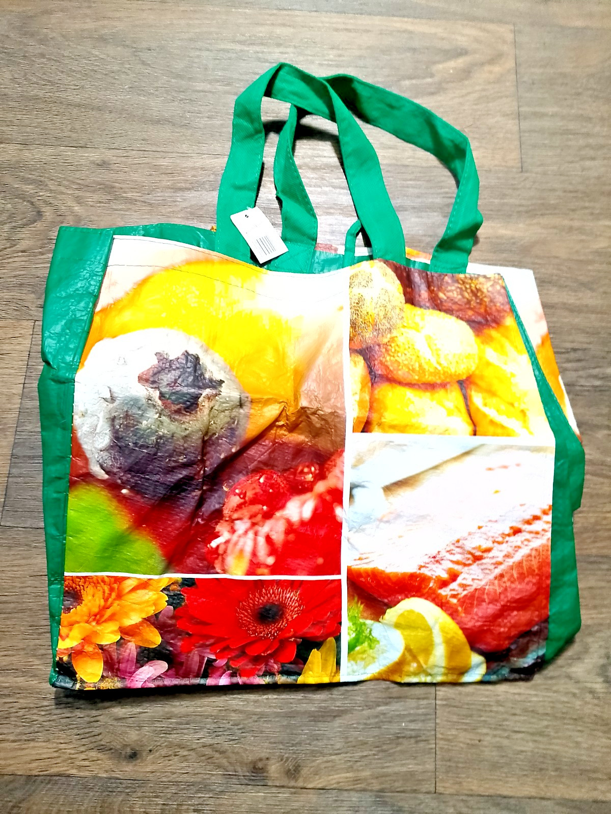 Farm Fresh reuseable shopping bag with tag 13×8.5×13 inches