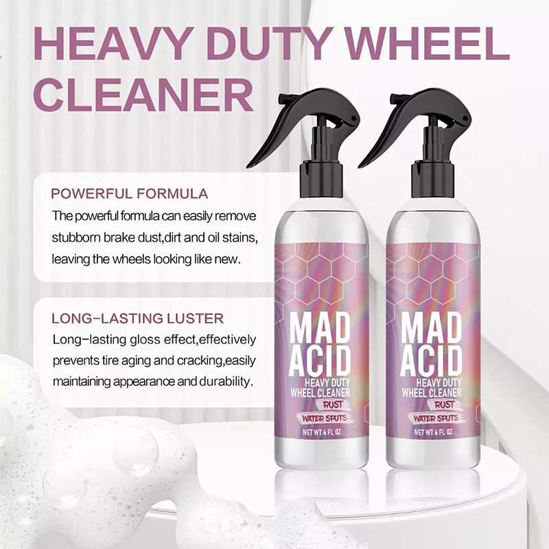 3X Mad Acid- Heavy-Duty Wheel Cleaner, Water Spot Remover for Car,Glass Cleaner