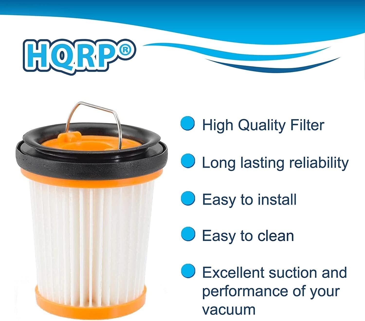 3-Pack Detachable Dust Cup Filter for Shark ION W1 S87 WV200 WV201 WV205 WV220