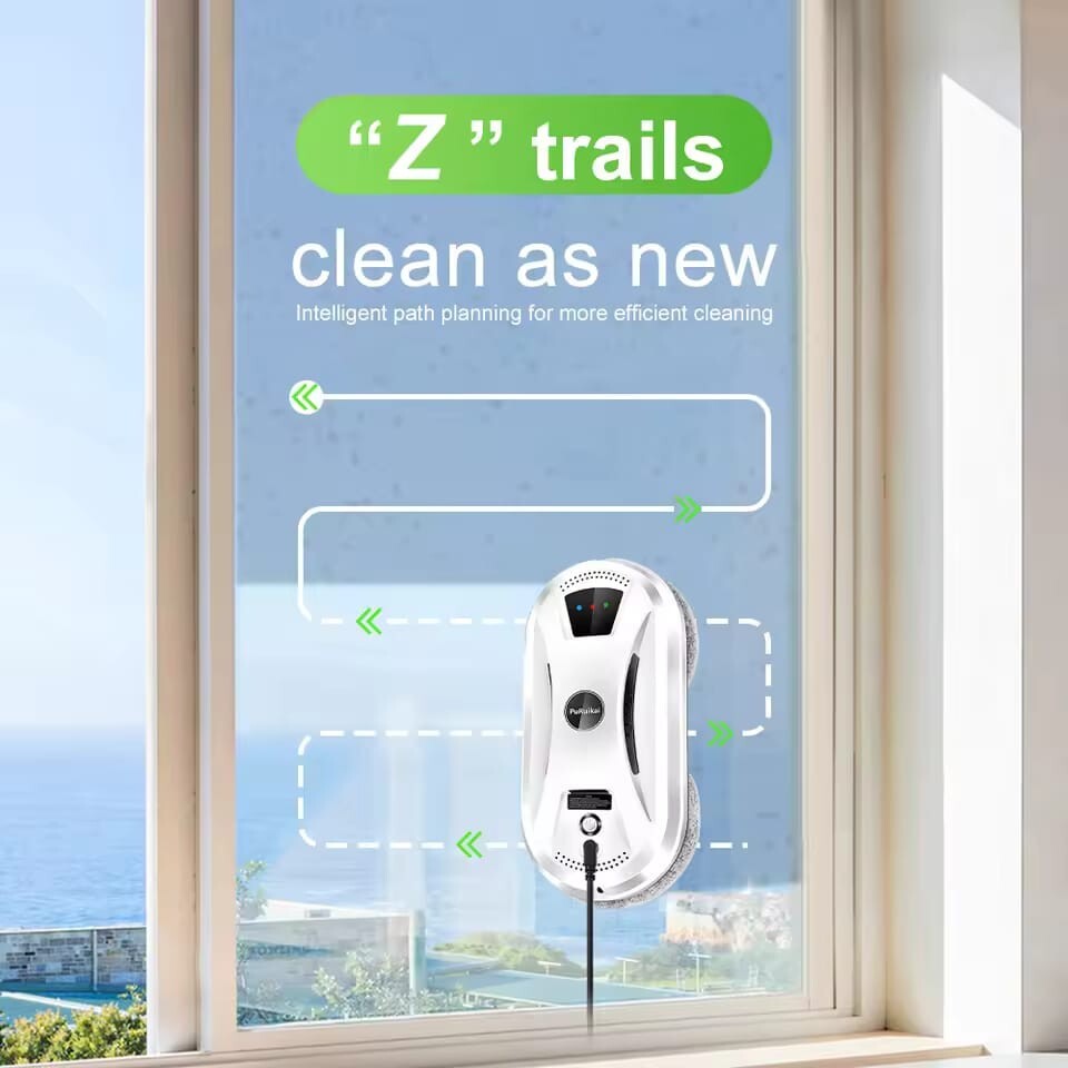 PuRuiKai Window Cleaning Robot | Ultra-Thin Vacuum Cleaner w/ Remote Control