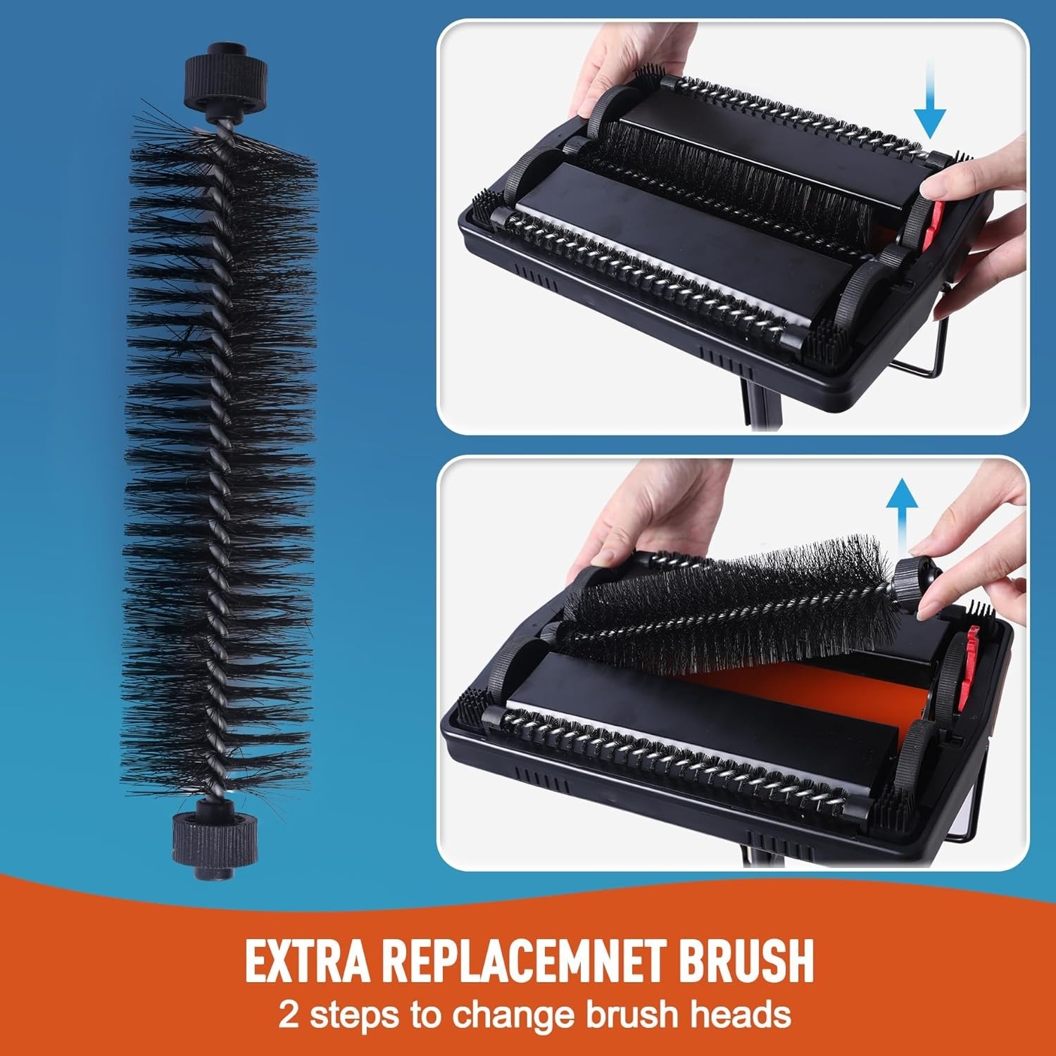 Lightweight Manual Carpet Sweeper for Pet Hair – Quiet & Eco-Friendly Solution