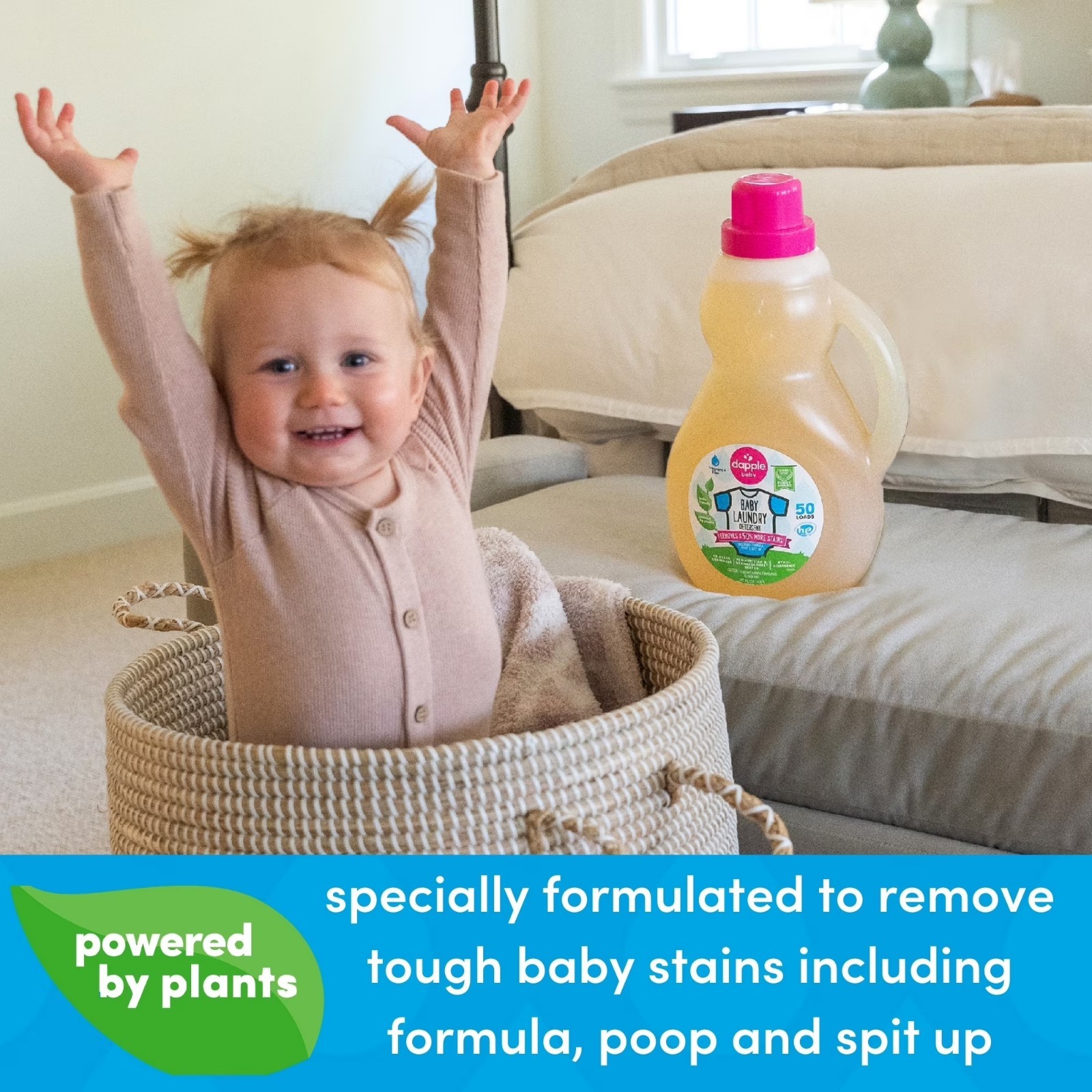 Dapple Baby Fragrance-Free Laundry Detergent, 50 fl oz
