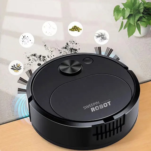 Robot Vacuum Cleaner Sweep 3 in1 Wet Mopping Floors Smart Home Sweeping Cleaning