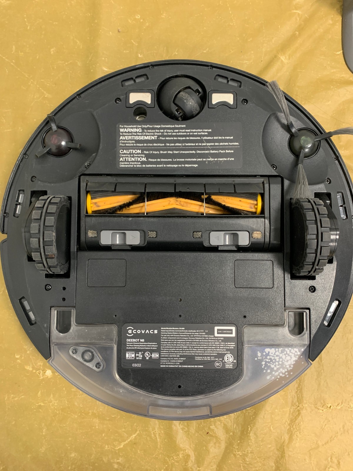 Ecovacs Deebot Ozmo N8 Robot Vacuum Cleaner & Mop – Black