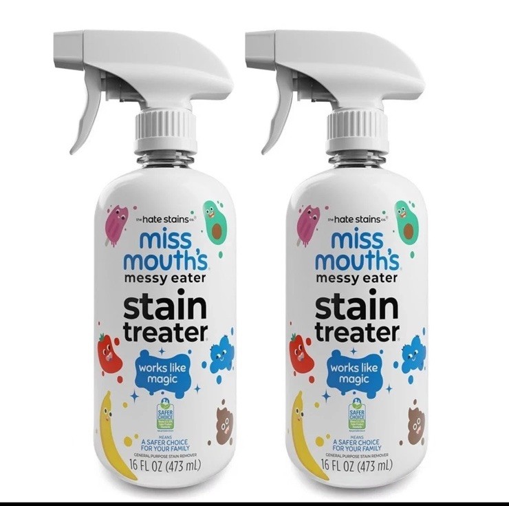 Miss Mouth’s – Messy Eater Stain Treater Spray – 16oz – Stain Remover – 2 Pack