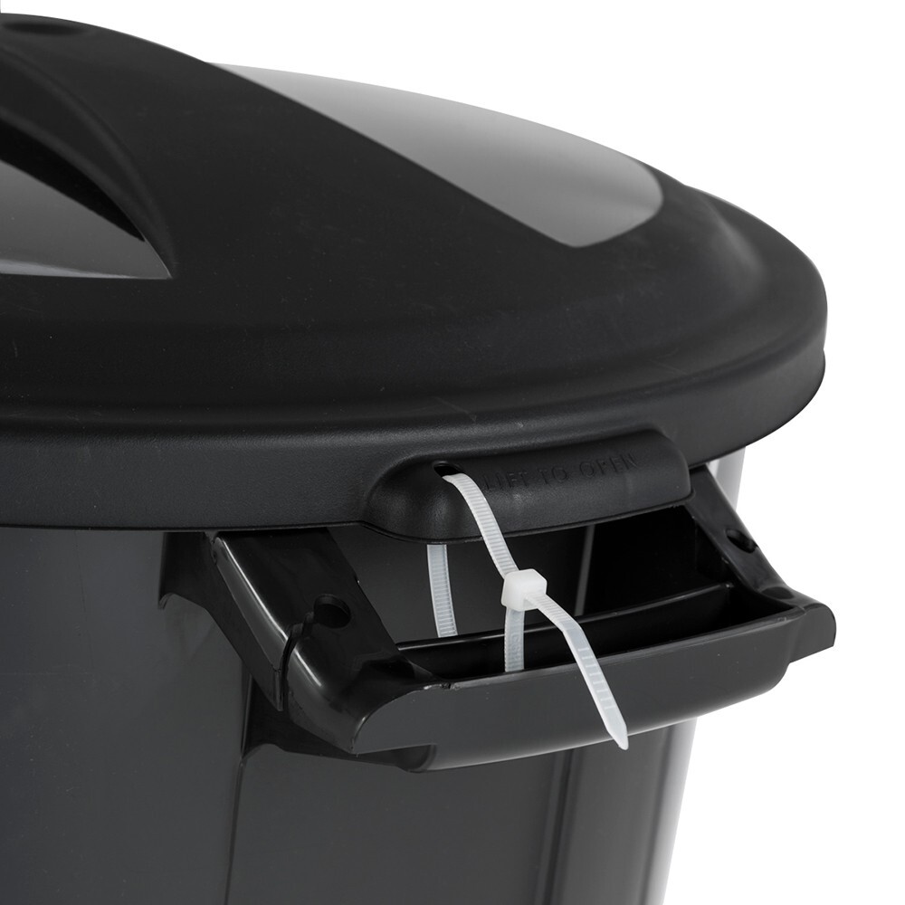 Hyper Tough 20 Gallon Heavy Duty Plastic Garbage Can Included Lid Indoor/Outdoor