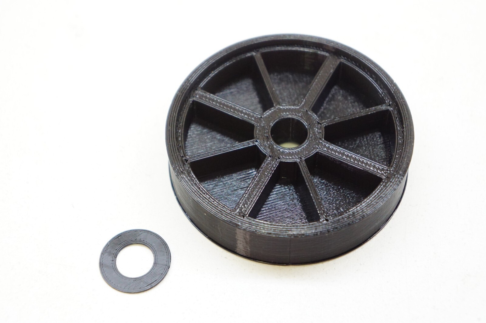 Replacement Wheel Roller for Shark Stratos Vacuum Cleaner (w/ Rubber Tread)