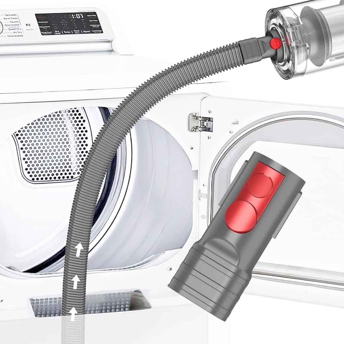Flexible Dryer Lint Cleaning Hose for Dyson V6 V7 V8 V10 V11 V15 Vacuums US