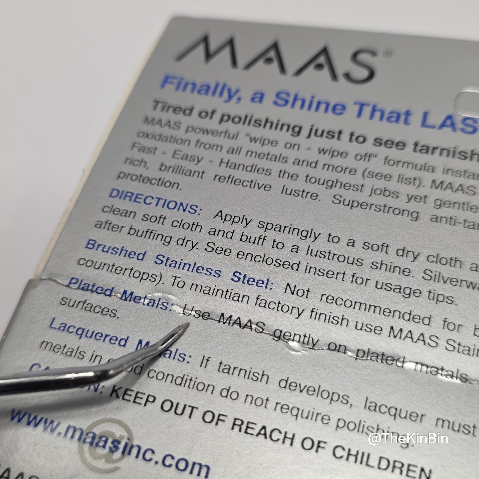 MAAS Metal Fine Polishing Cream All Metals Concentrated 2 oz Tube Full USA Made