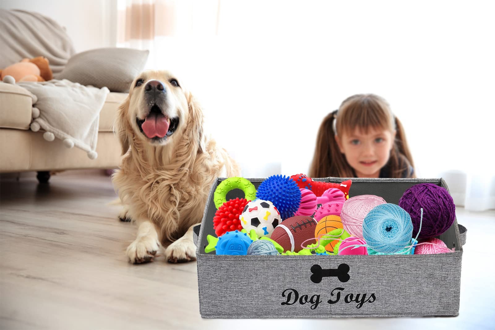 Geyecete Foldable Fabric Trapezoid – For Dog Toys Gray