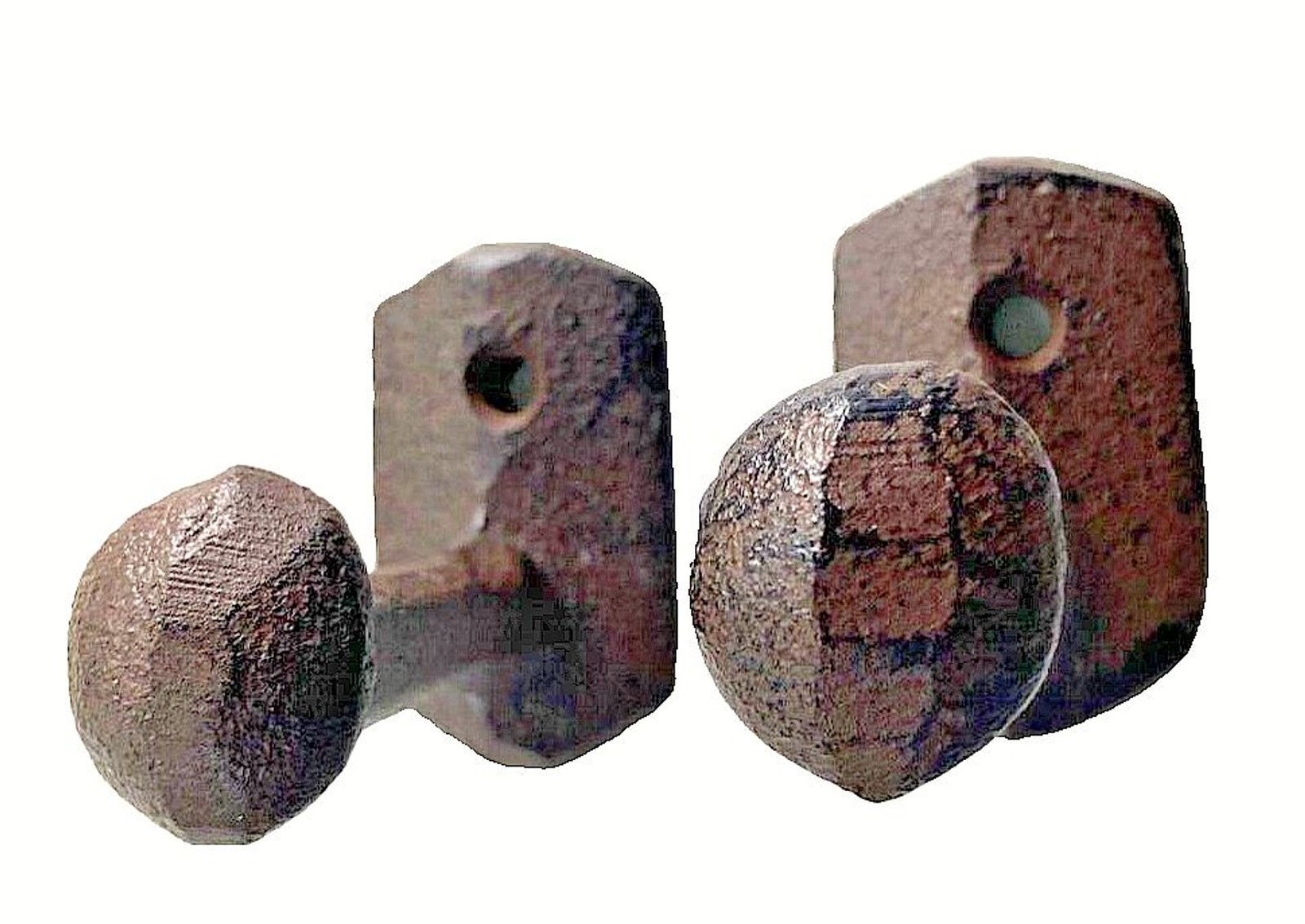 2 Railroad Nail Spike Wall Hook Cast Iron Rustic Western Rugged Wall Hook 2.25″