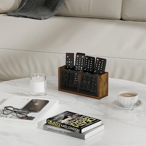 Remote Control Holder Wall Mount, TV Remote Holder for 8.03″x2.48″x3.9″ Brown