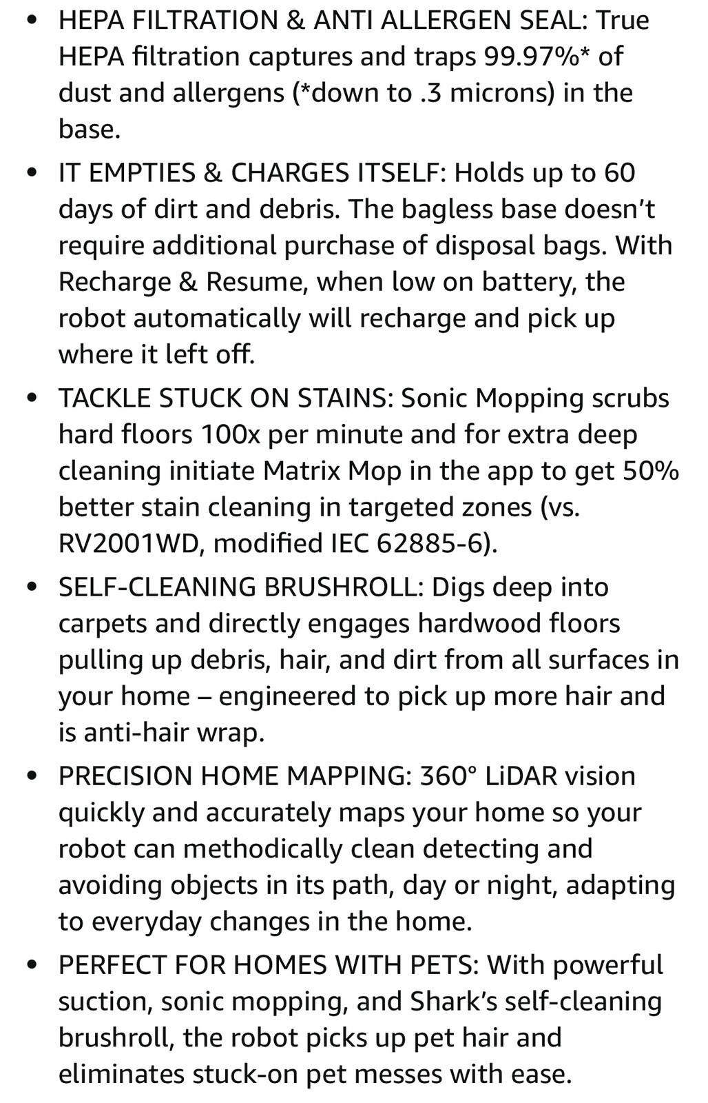 Shark AI Ultra 2-in-1 Robot Vacuum & Mop w Sonic Mopping AV2610WA (AAA10)(III44)